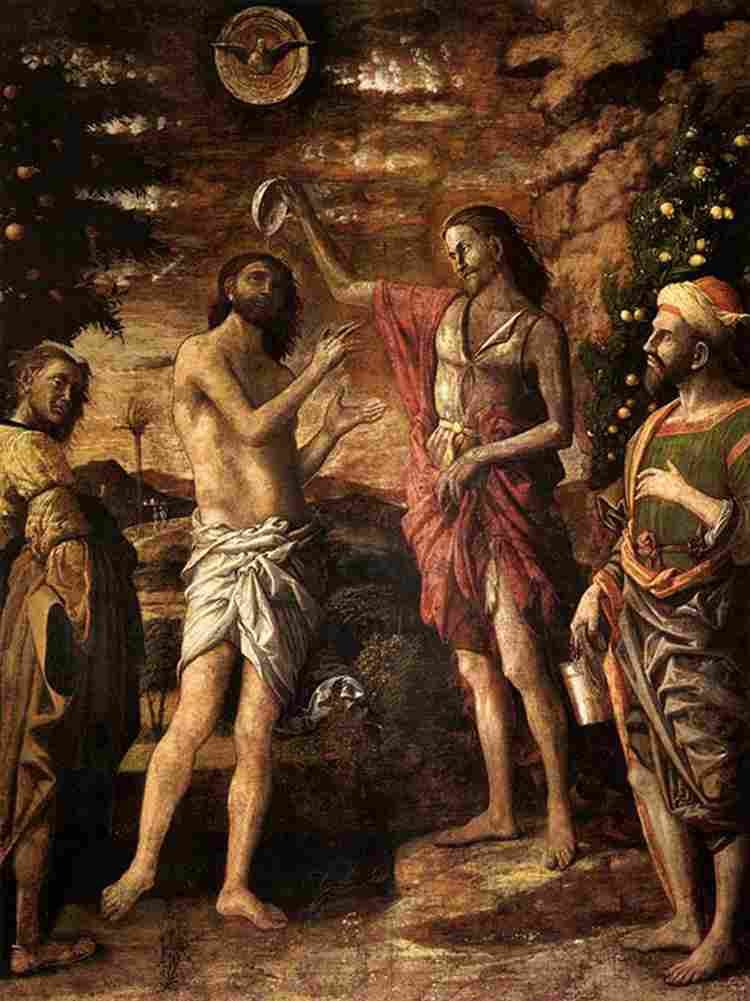 man Baptism of Christ Art A4 Photo Print