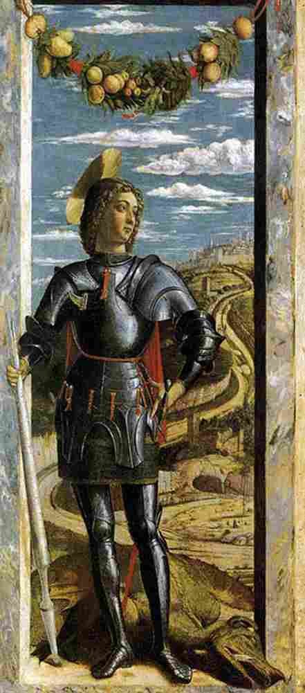 man Saint George Art A4 Photo Print