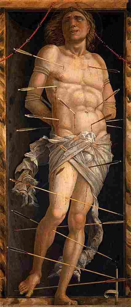 man Saint Sebastian Art A4 Photo Print