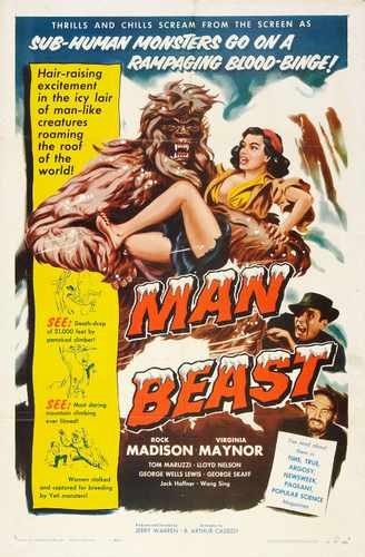 man beast 1956  01 film star poster A4 Photo Print