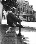 man building sea Vintage world war A4 Photo Print