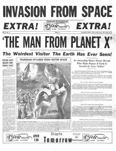 man from planet x  05 film star poster A4 Photo Print