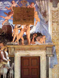 man inscription with putti Art A4 Photo Print