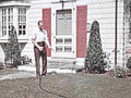 man jump house1980s 1990s A4 Photo Print