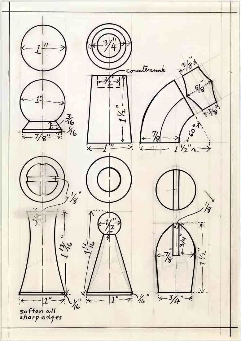 man ray 1946 series iii wood chess set dedrawing A4 Photo Print