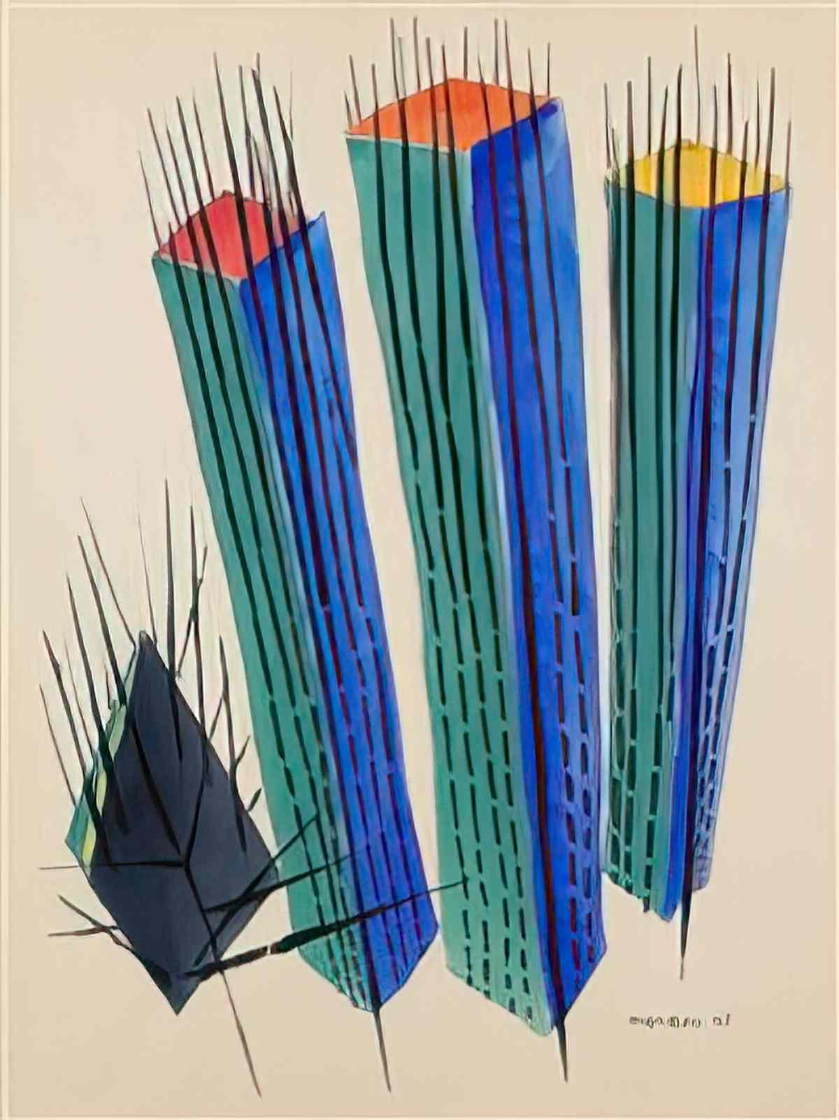 man ray cactus flower Art A4 Photo Print