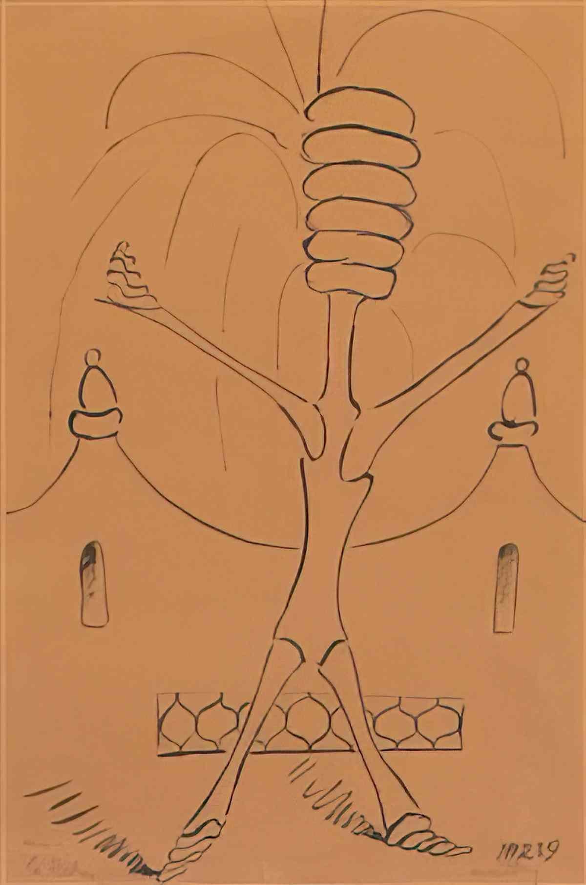 man ray femme soleil Art A4 Photo Print