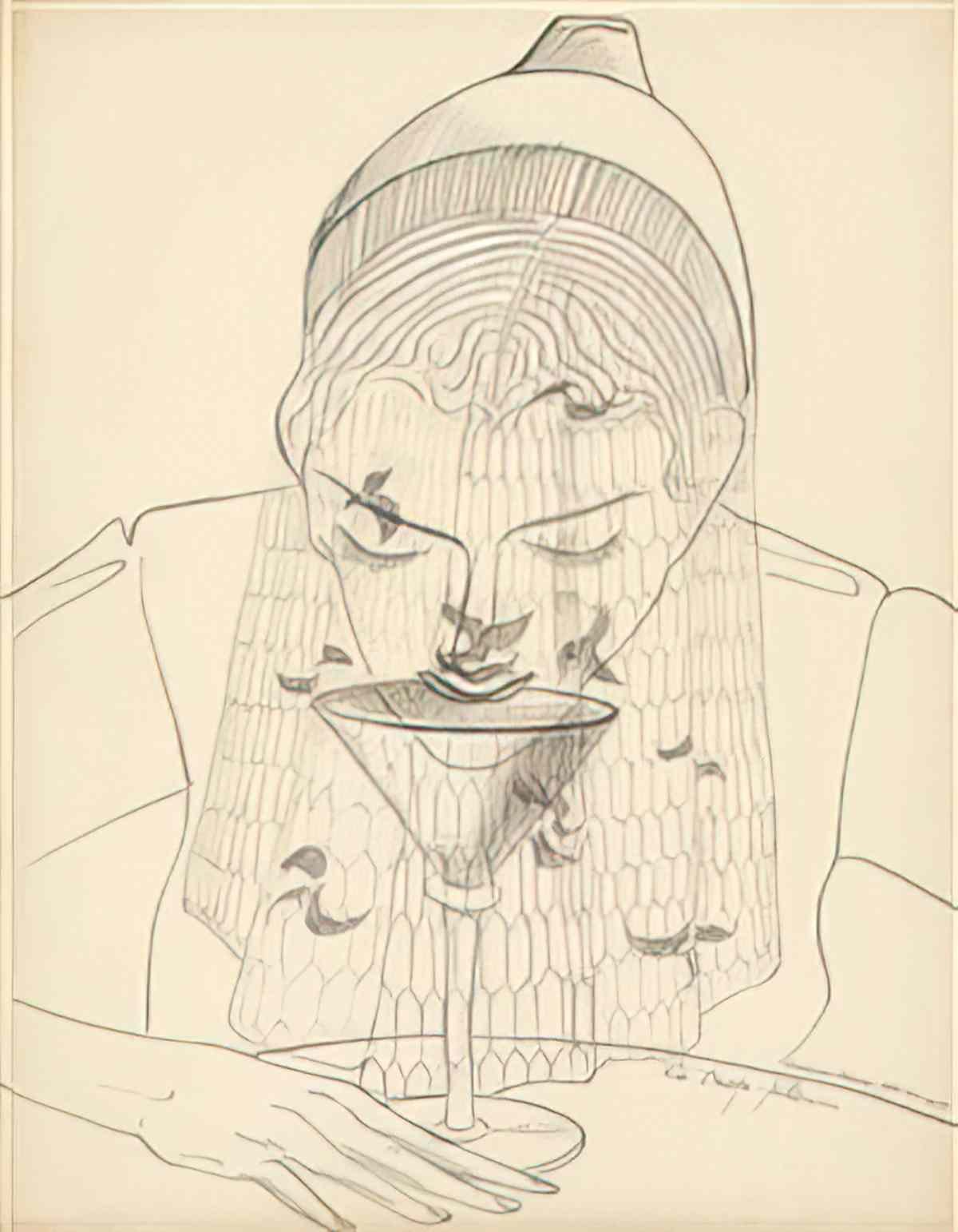man ray figures in abstract Art A4 Photo Print
