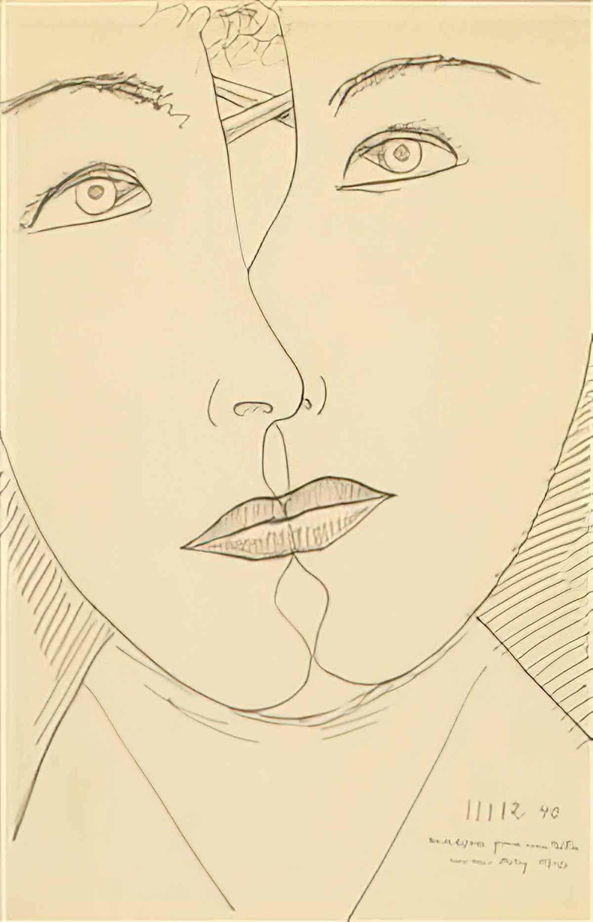 man ray la glace cassee Art A4 Photo Print
