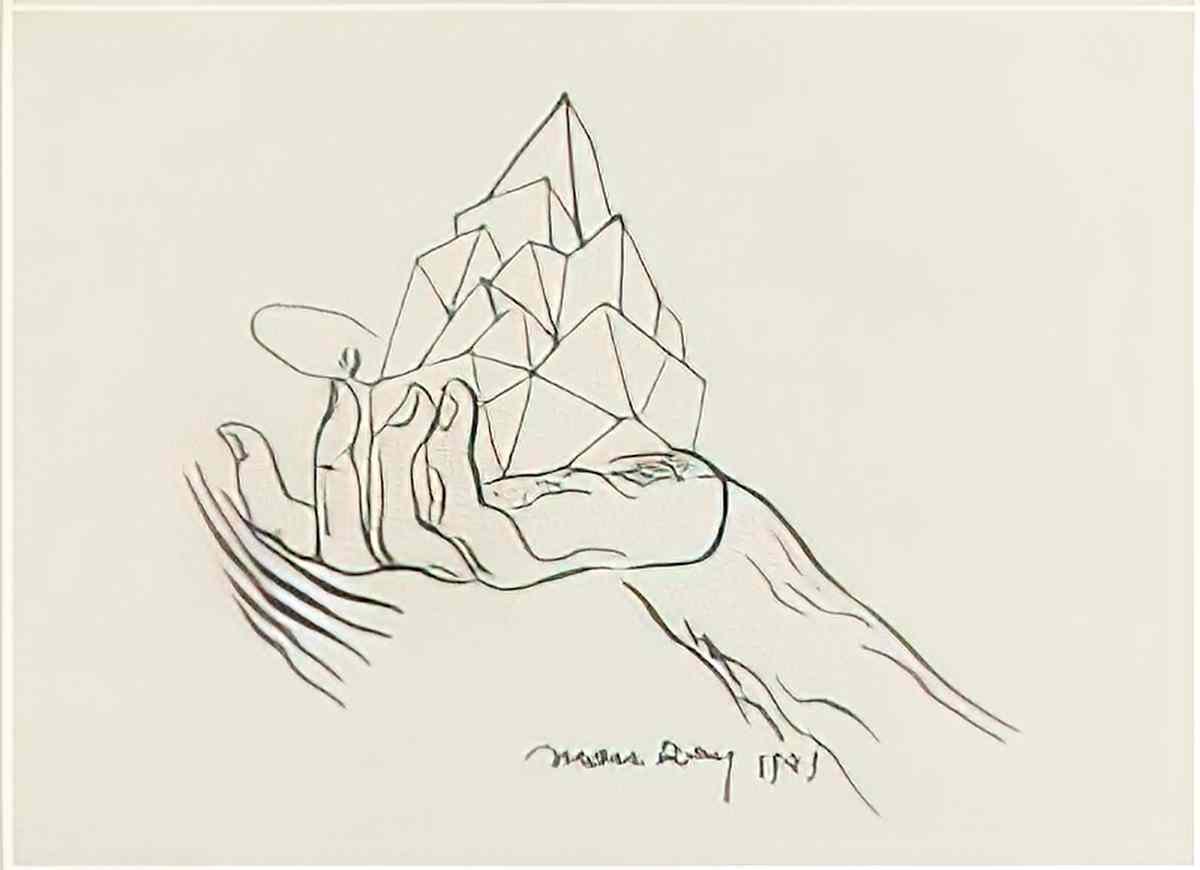 man ray leda and the swan Art A4 Photo Print