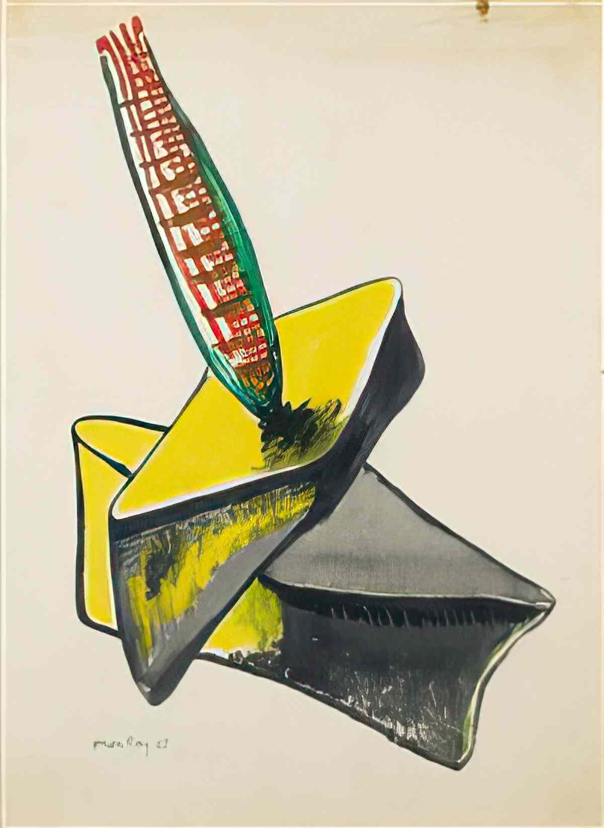 man ray oil rig and gusher Art A4 Photo Print