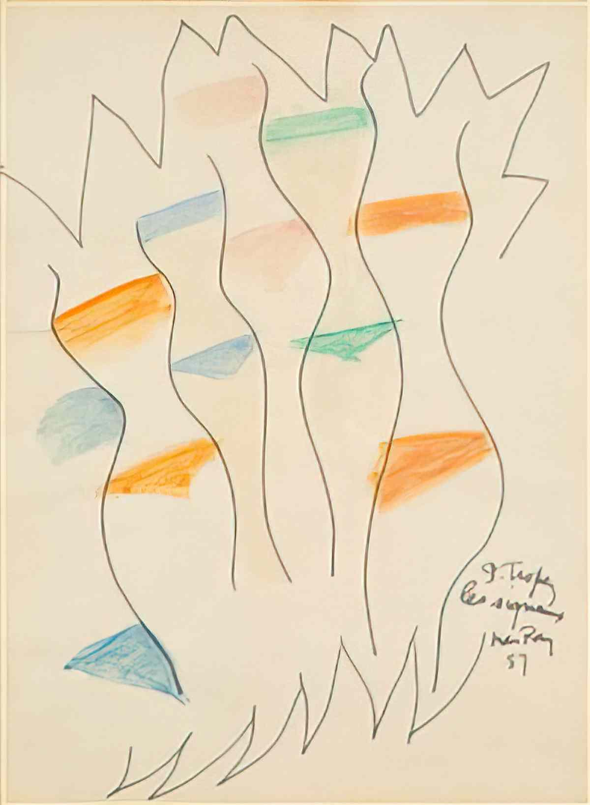 man ray parigi composition spontanee2 Art A4 Photo Print