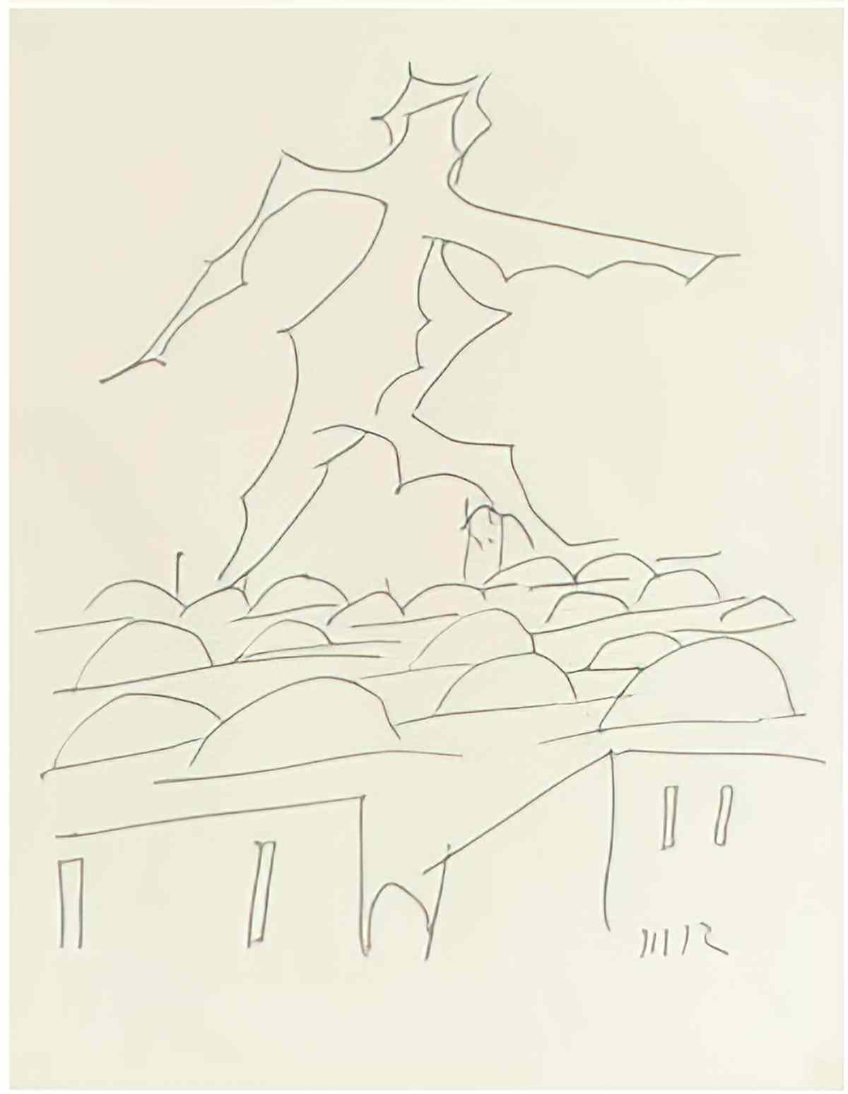 man ray personnage Art A4 Photo Print