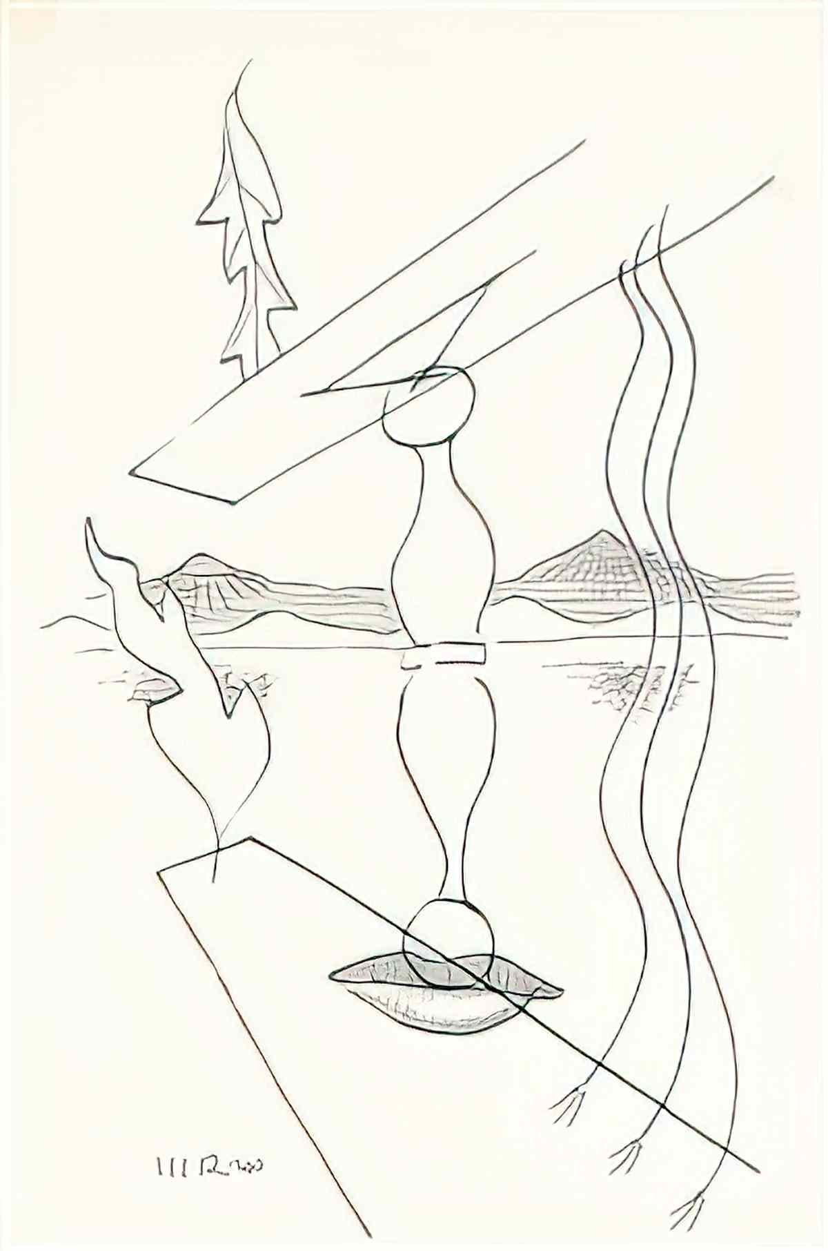 man ray personnages surrealistes dansant Art A4 Photo Print