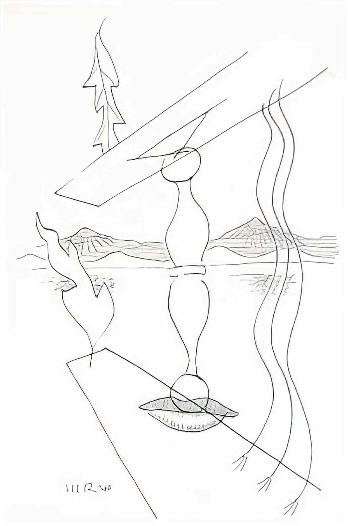 man ray perspective study for chess pieces Art A4 Photo Print