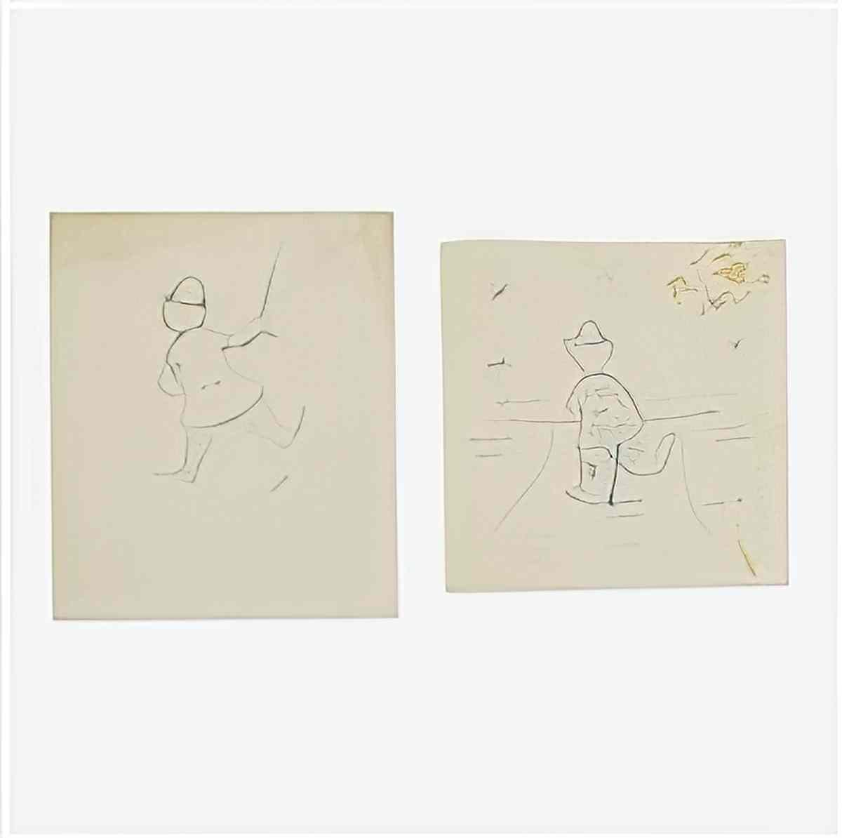 man ray revolving doors i the mime Art A4 Photo Print