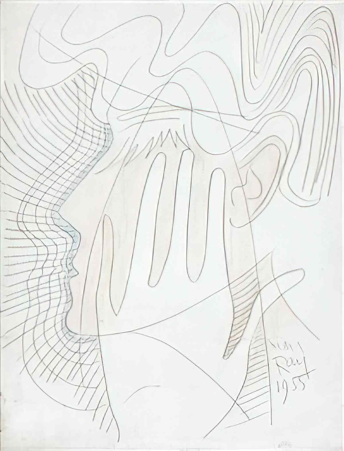 man ray seated woman after holbein Art A4 Photo Print