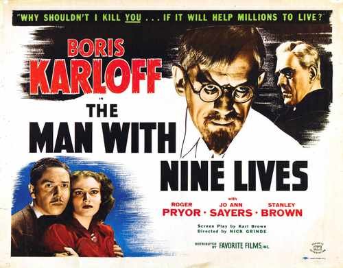 man with nine lives  02 film star poster A4 Photo Print