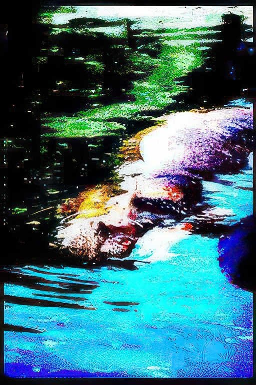 manatee everglades water Vintage A4 Photo Print