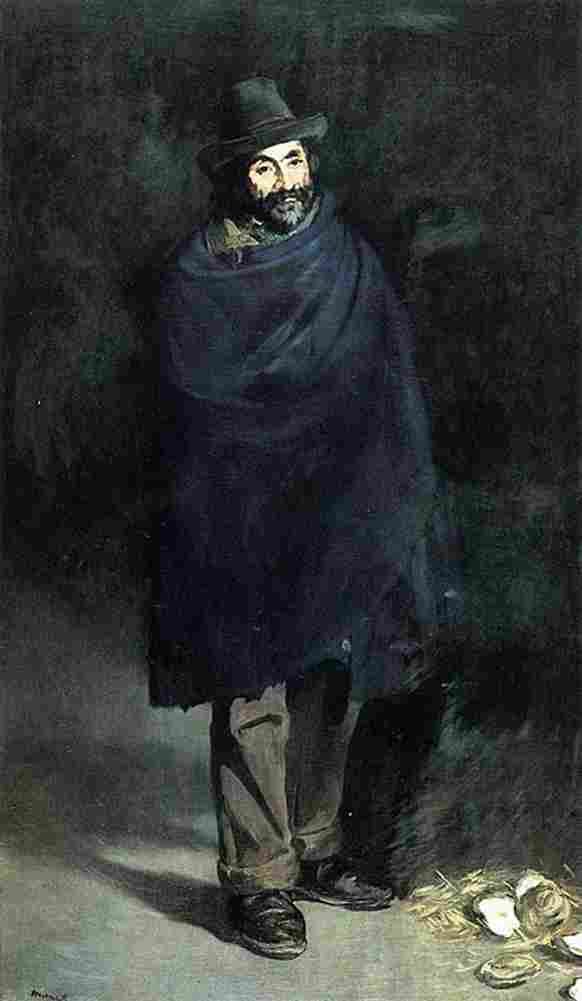 manet Beggar with Oysters Art A4 Photo Print