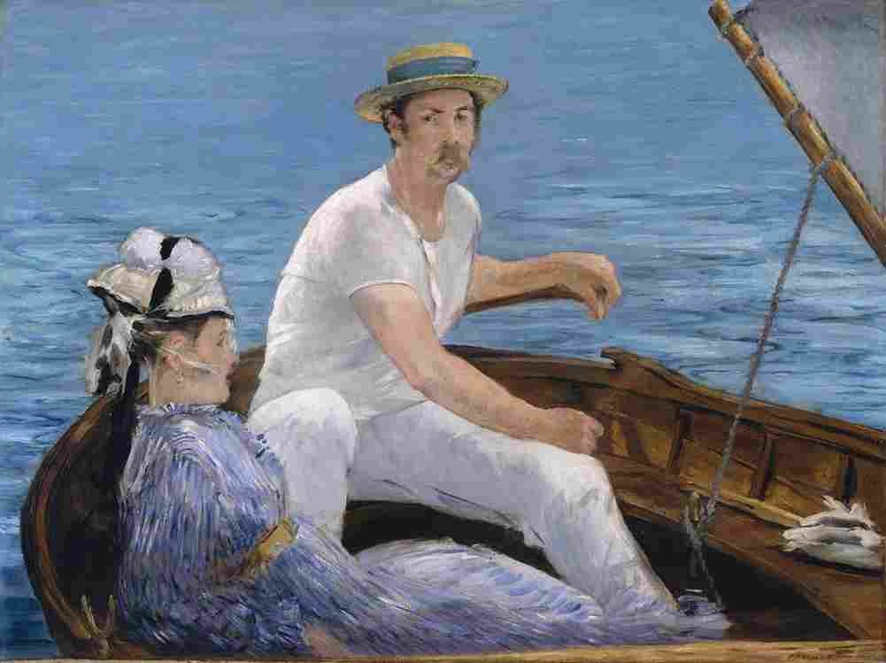 manet Boating Art A4 Photo Print