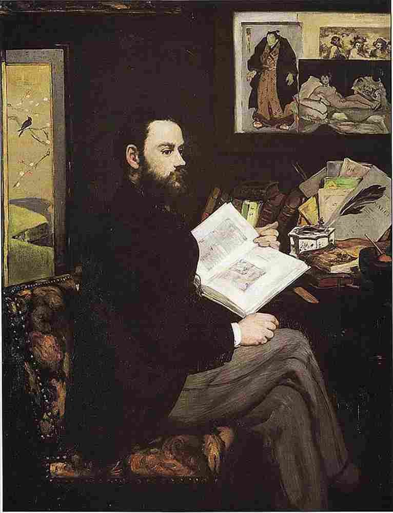 manet Emile Zola Art A4 Photo Print