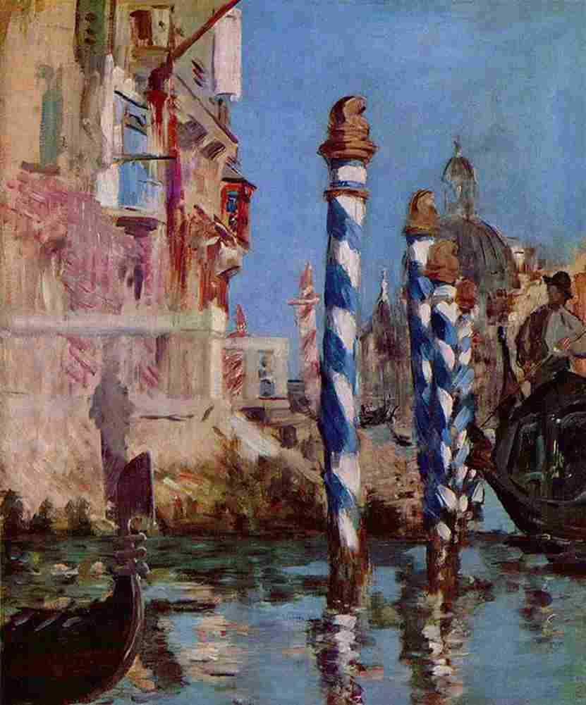 manet Grande Canal in Venice Art A4 Photo Print
