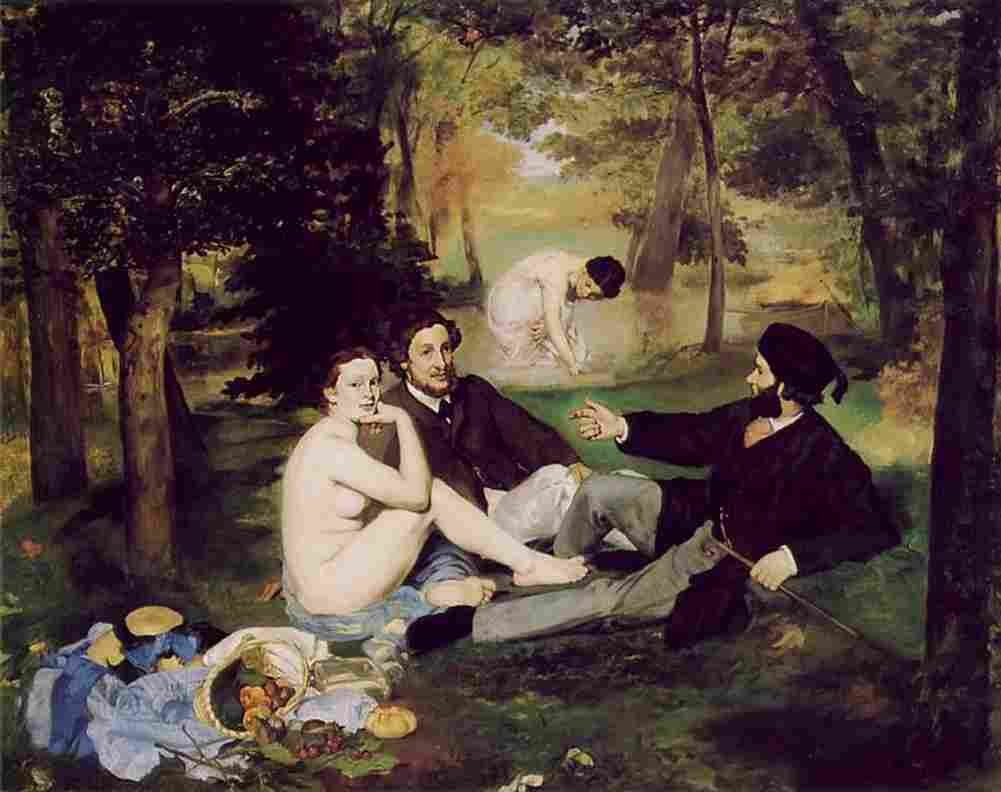 manet Luncheon on the Grass Art A4 Photo Print