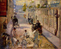 manet Road Workers Rue de Berne Art A4 Photo Print