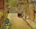 manet Rue Mosnier with Flags Art A4 Photo Print