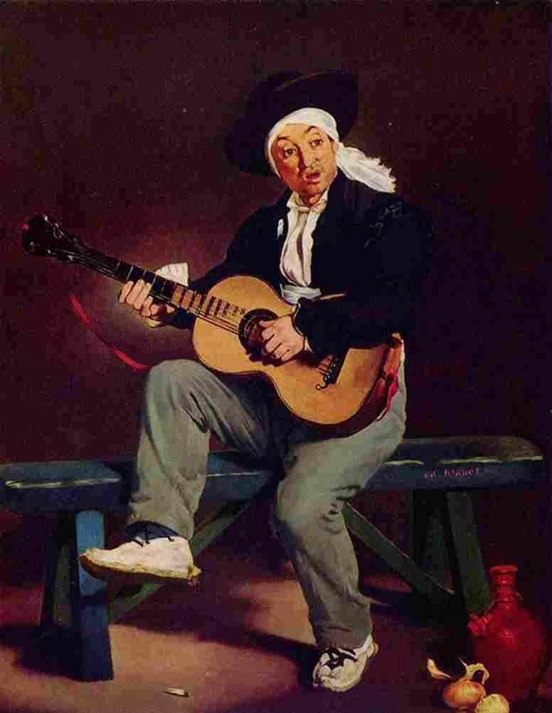 manet Spanish Singer Art A4 Photo Print