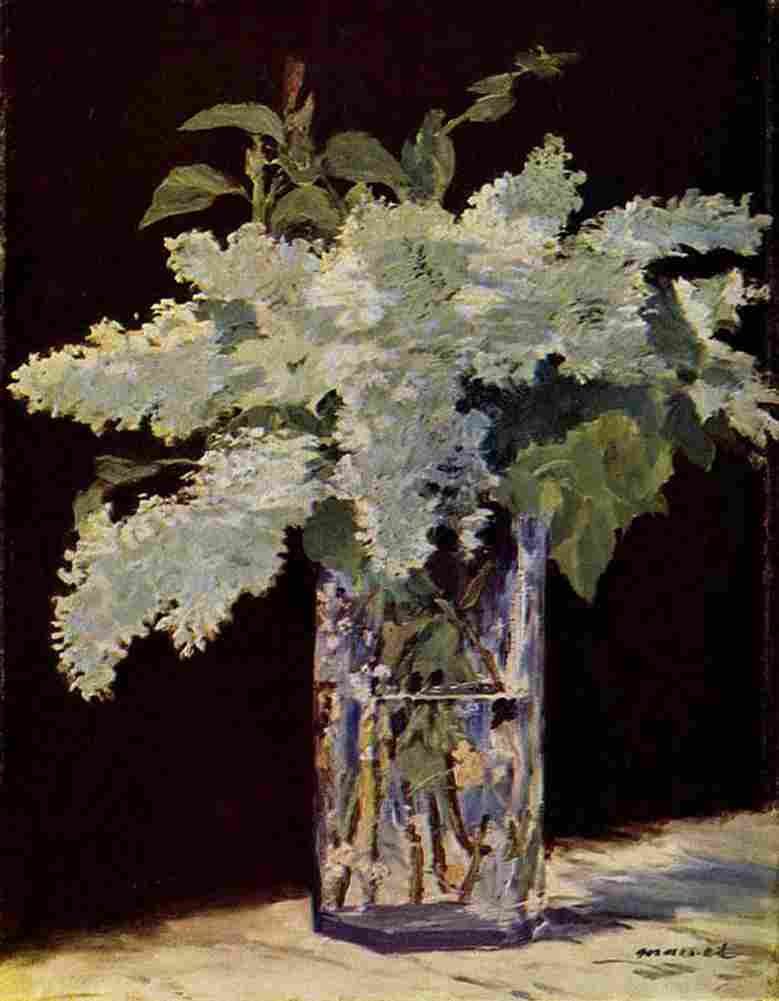 manet Still life Lilac Bouquet Art A4 Photo Print