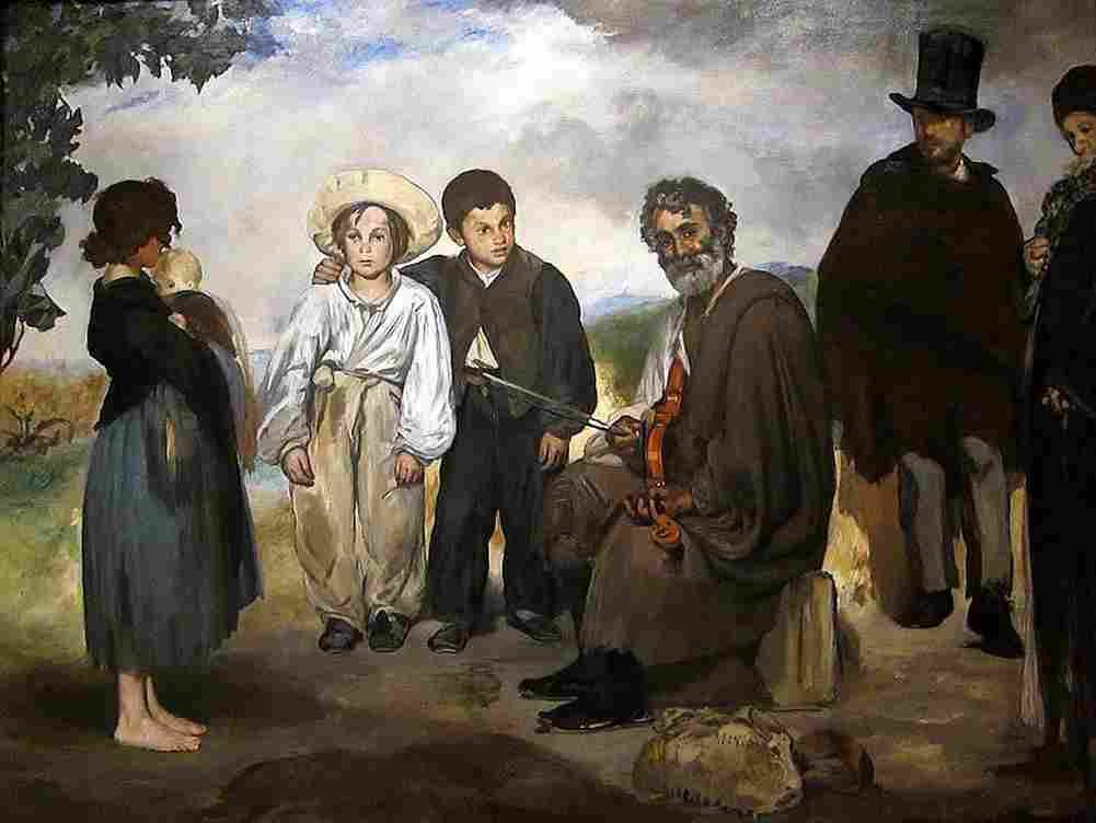 manet The Old Musician Art A4 Photo Print