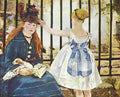 manet The Railway Art A4 Photo Print