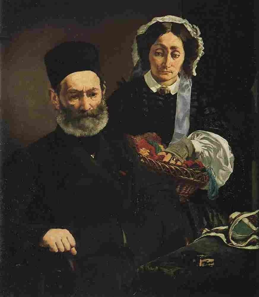 manet a Mr and Mrs Auguste Manet Art A4 Photo Print