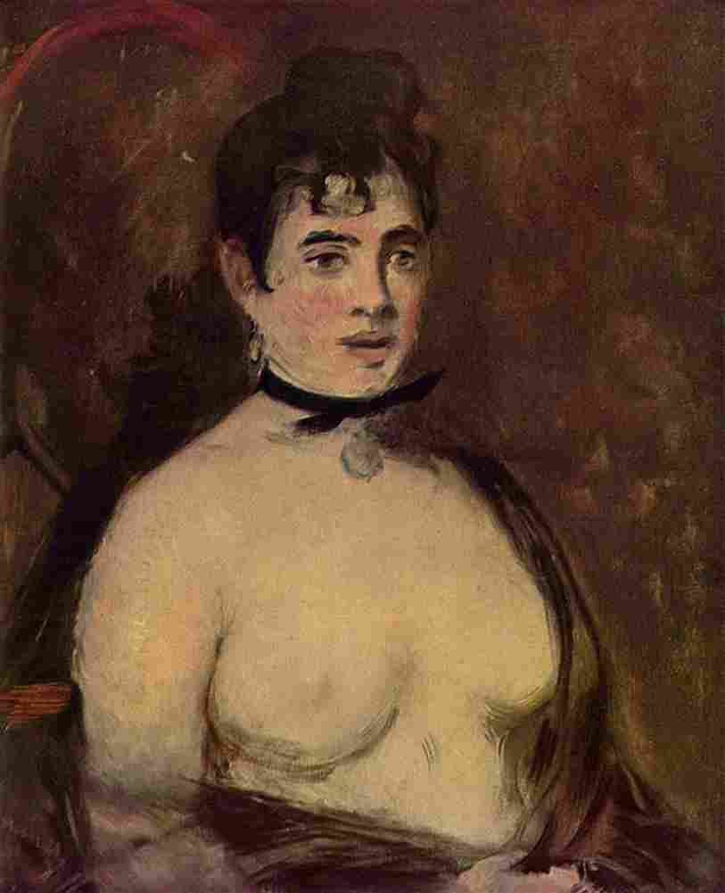 manet woman sitting Art A4 Photo Print
