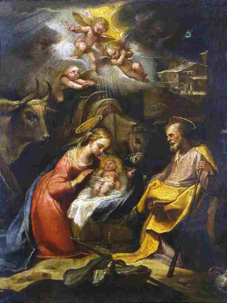 manetti Nativity Art A4 Photo Print