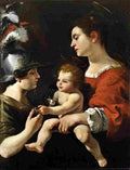 manetti The Virgin and the Child with Saint Michael Art A4 Photo Print