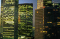 manhattan night city Vintage A4 Photo Print