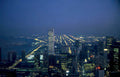 manhattan night sky Vintage A4 Photo Print