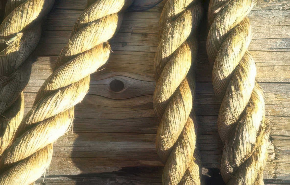 manila rope rustic Vintage A4 Photo Print
