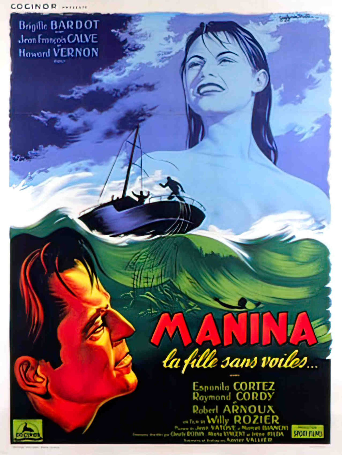 manina la fille sans voile Advert A4 Photo Print