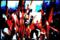 mantis foliage redblue Vintage A4 Photo Print
