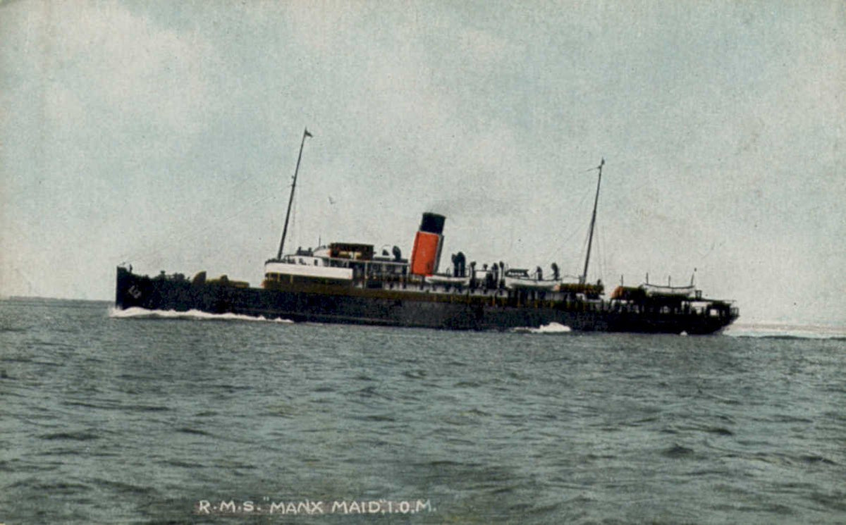 manx maid shipVintage 1880s 1900s A4 Photo Print
