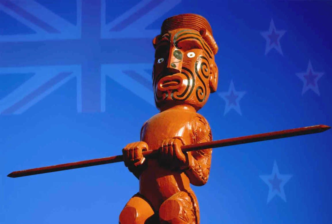 maori totem nzflag Flags1980s A4 Photo Print