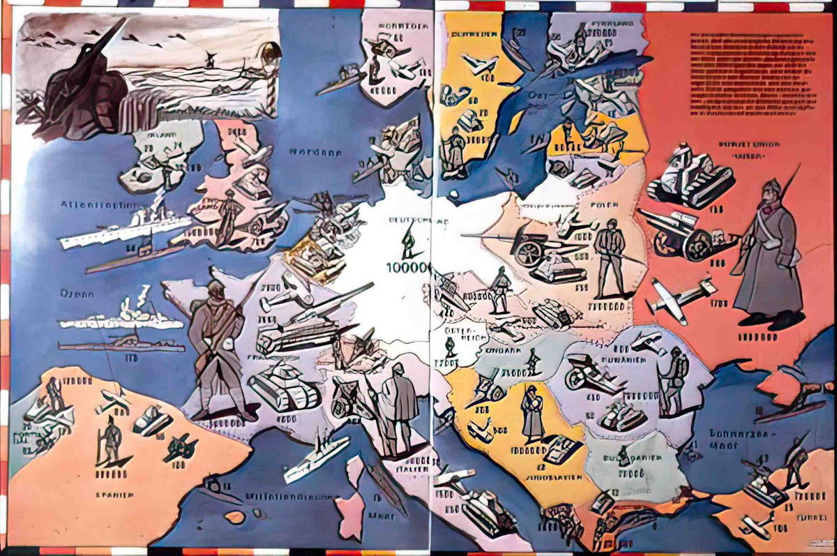 map Advert A4 Photo Print