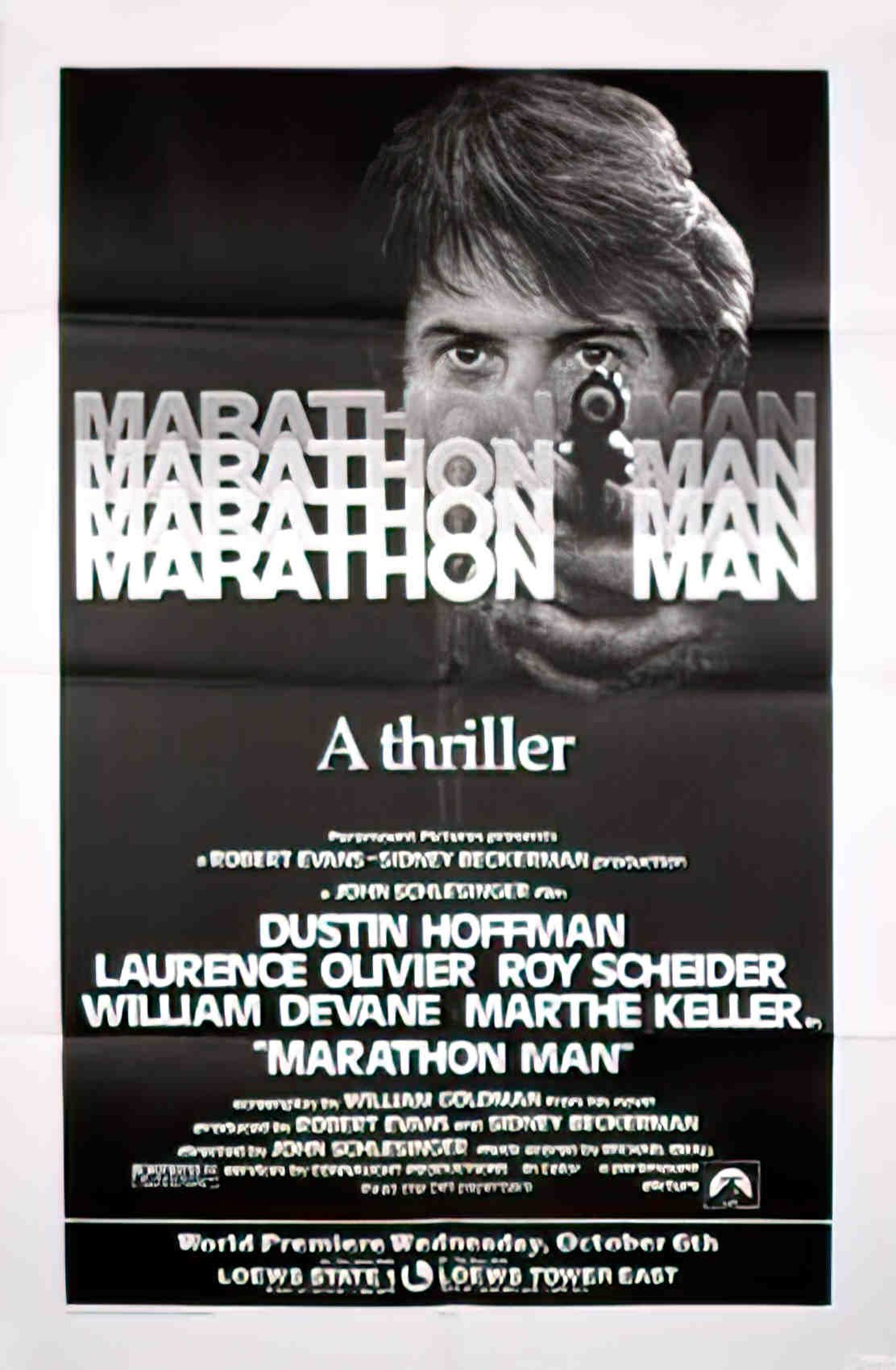 marathon man us 30x40 adv Advert A4 Photo Print