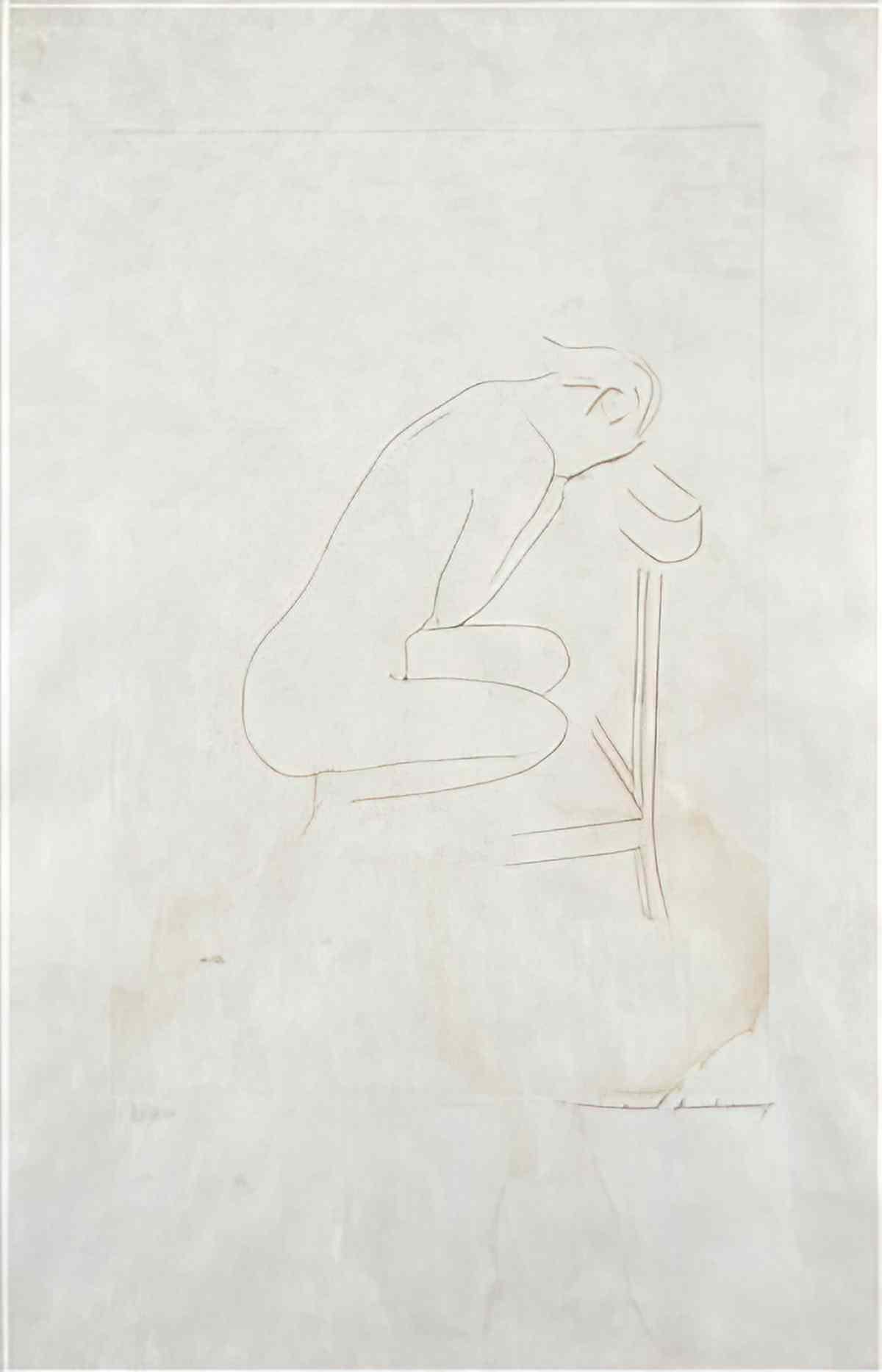 man ray woman in profile Art A4 Photo Print