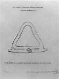 marcel duchamp autoportrait de profil fond rouge Art A4 Photo Print