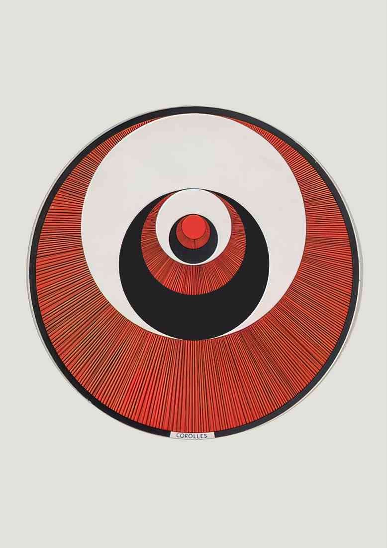 marcel duchamp rotorelief disc no A4 Photo Print